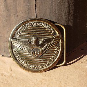 Louisiana World Exposition United States Pavilion 1984 Belt Buckle